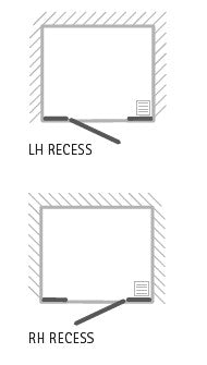 Matki Illusion Hinged Door with Integrated tray