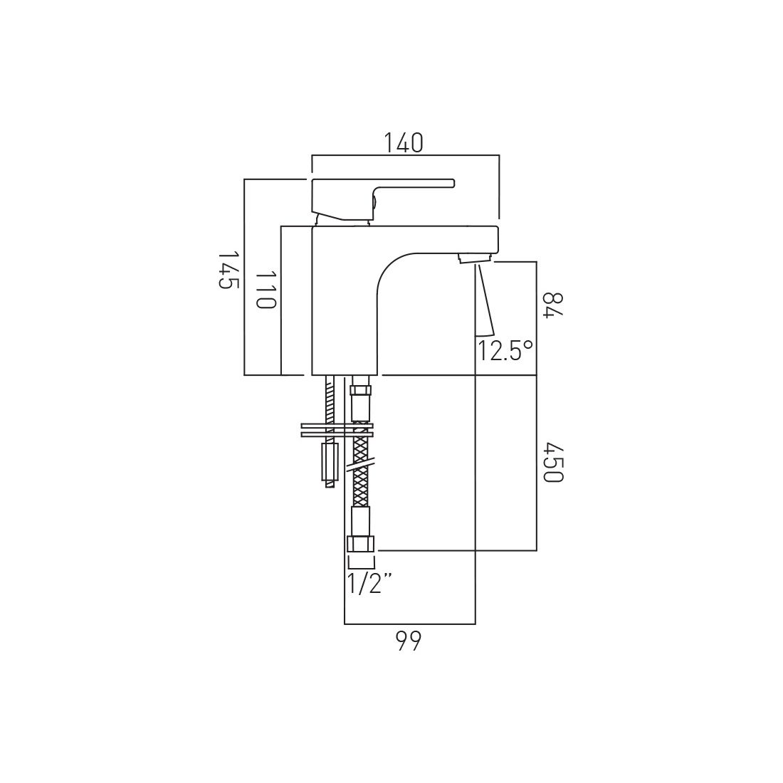 Vado Life Mono Basin Mixer