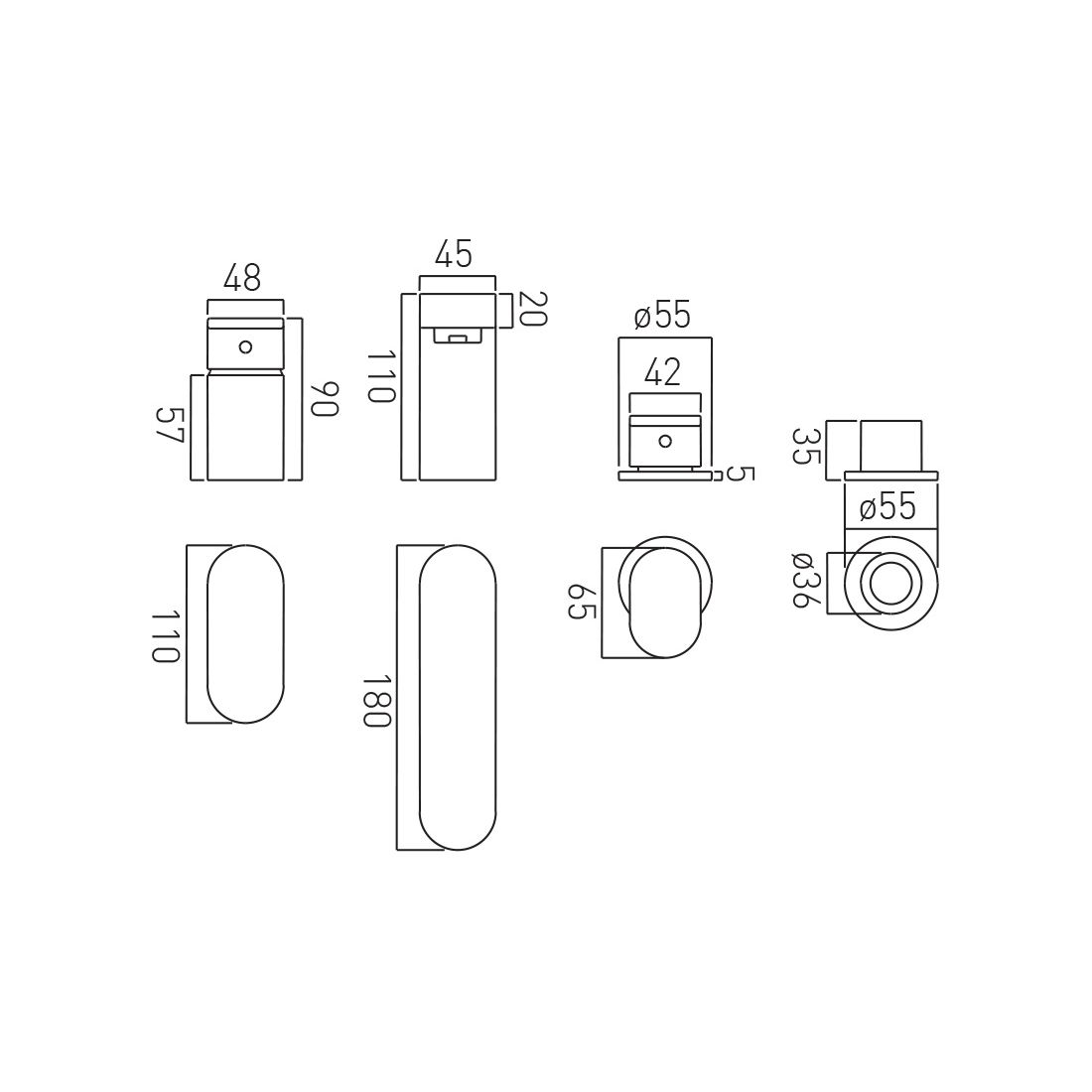 Vado Life 4 Hole Bath Shower Mixer