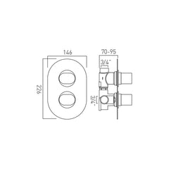 Vado DX Life 1 Outlet Shower Valve