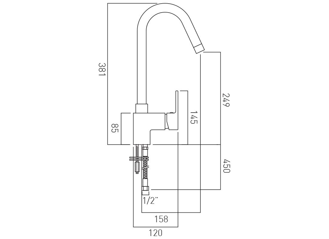 Vado Life Kitchen Mixer