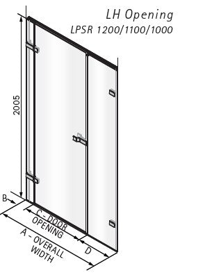 Matki Eclipse Hinged Door - Recess