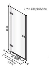 Matki Eclipse Hinged Door - Recess