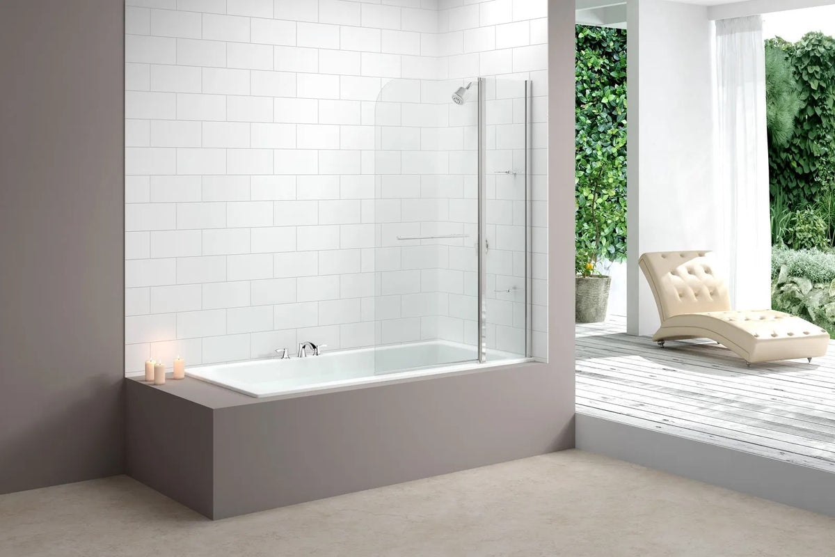 Merlyn 2 Panel Curved Bath Screen