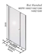 Matki ONE Pivot Shower Door - Recess