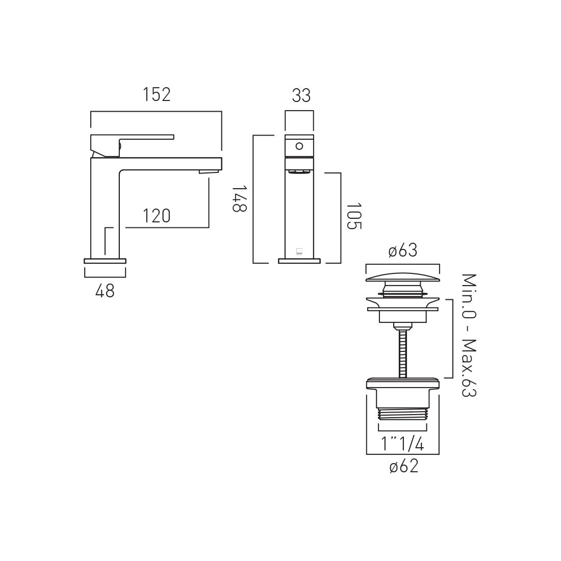 Vado Notion Mono Basin Mixer