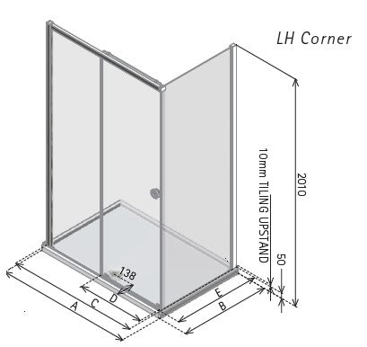 Matki Radiance Slider Corner - Integrated Tray