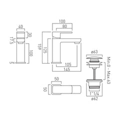 Vado Phase Mono Basin Mixer