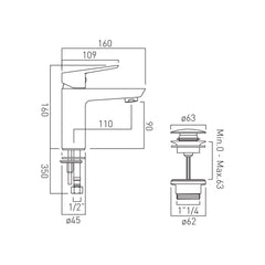 Vado Photon Mono Basin Mixer