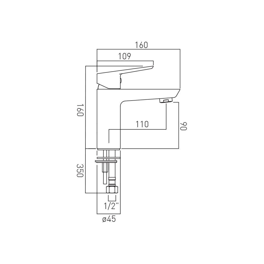 Vado Photon Mono Basin Mixer