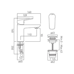 Vado Photon Ecoturn Mono Basin Mixer