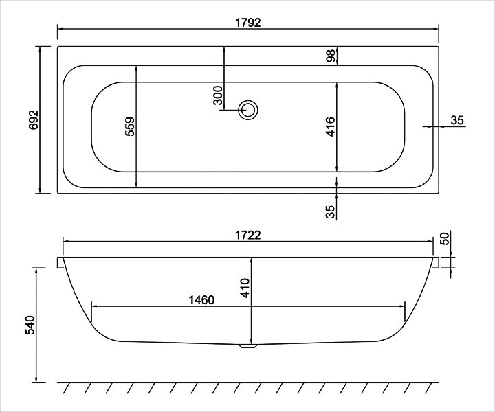 profile double ended diagram 1800