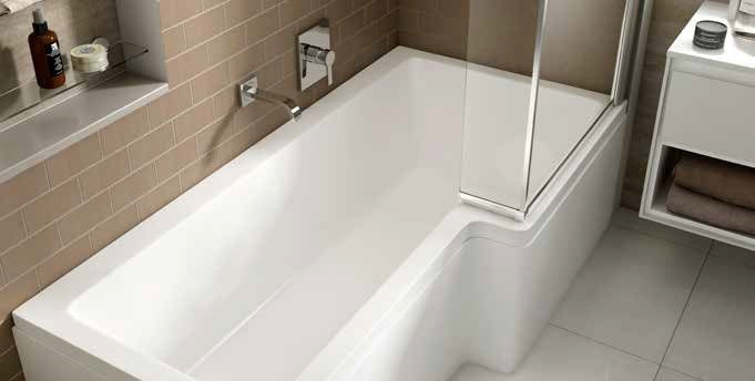 Carron Quantum Square Shower Bath 1700