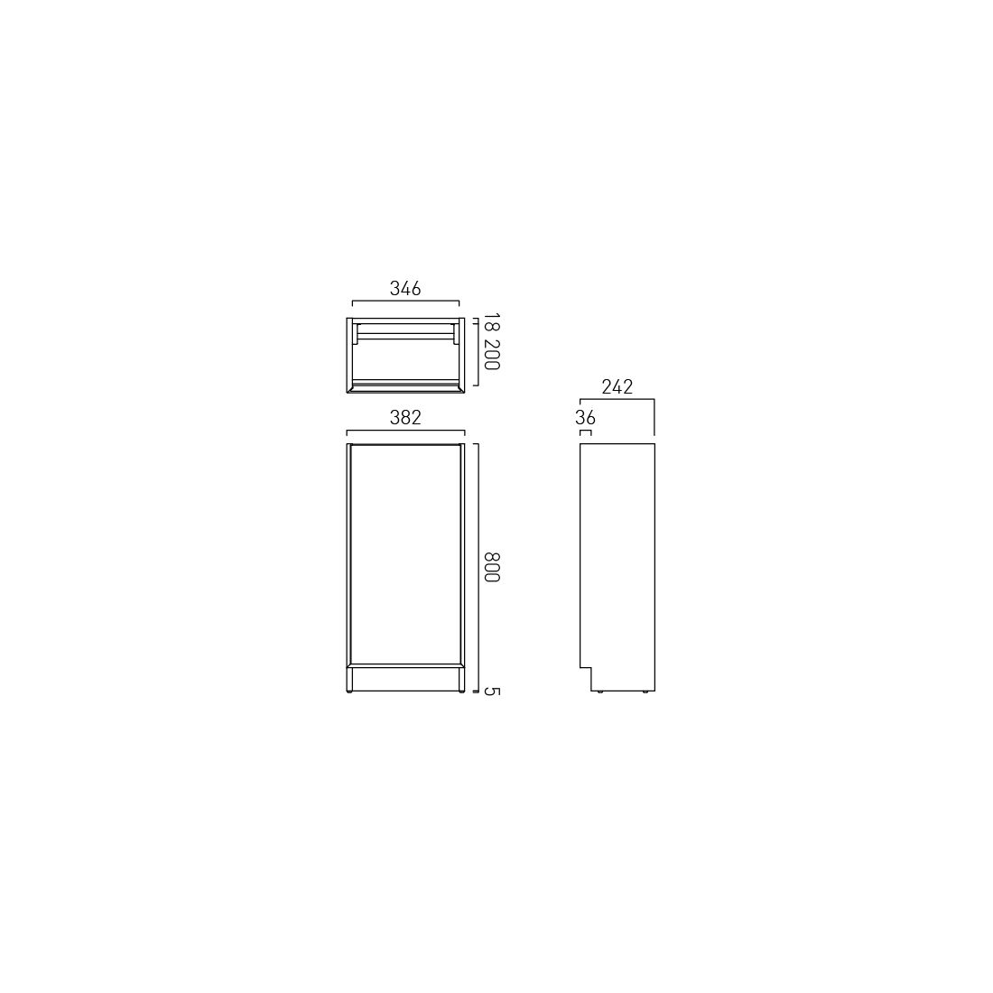 Vado Safari Smooth Floor Mounted Cloakroom Unit