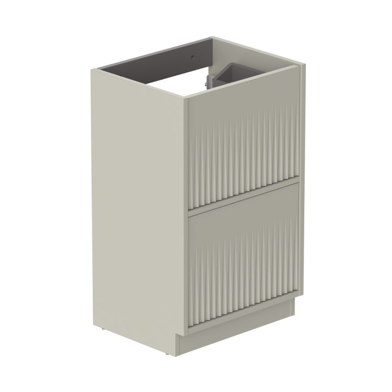 Vado Safari Fluted Floor Mounted 500mm Vanity Unit