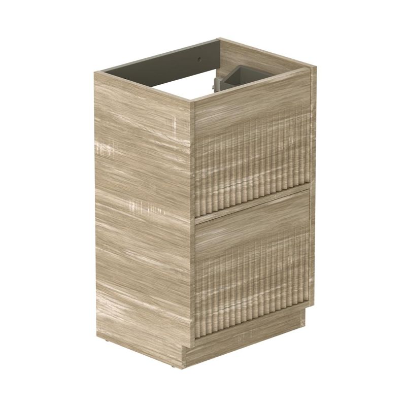 Vado Safari Fluted Floor Mounted 500mm Vanity Unit