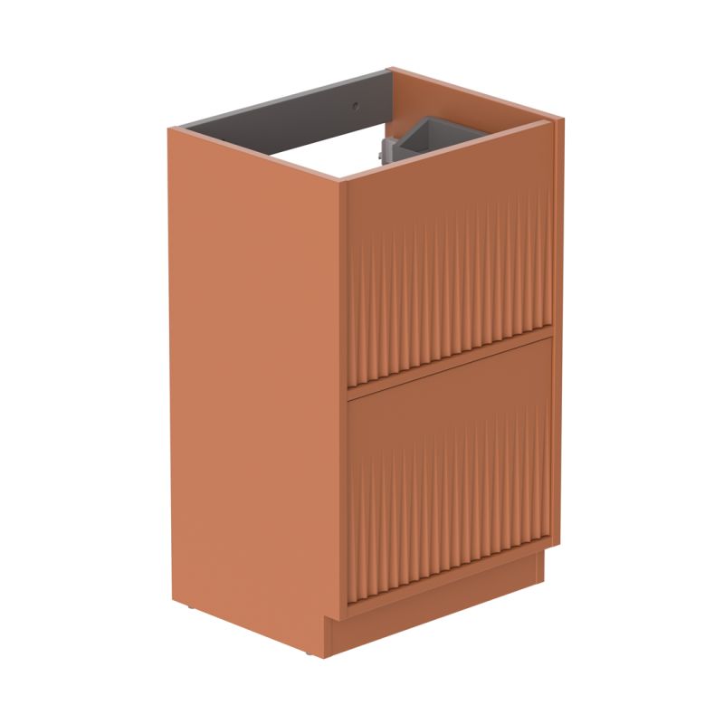 Vado Safari Fluted Floor Mounted 500mm Vanity Unit