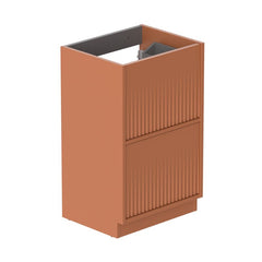 Vado Safari Fluted Floor Mounted 500mm Vanity Unit