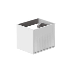 Vado Safari Fluted Wall Mounted 500mm Vanity Unit