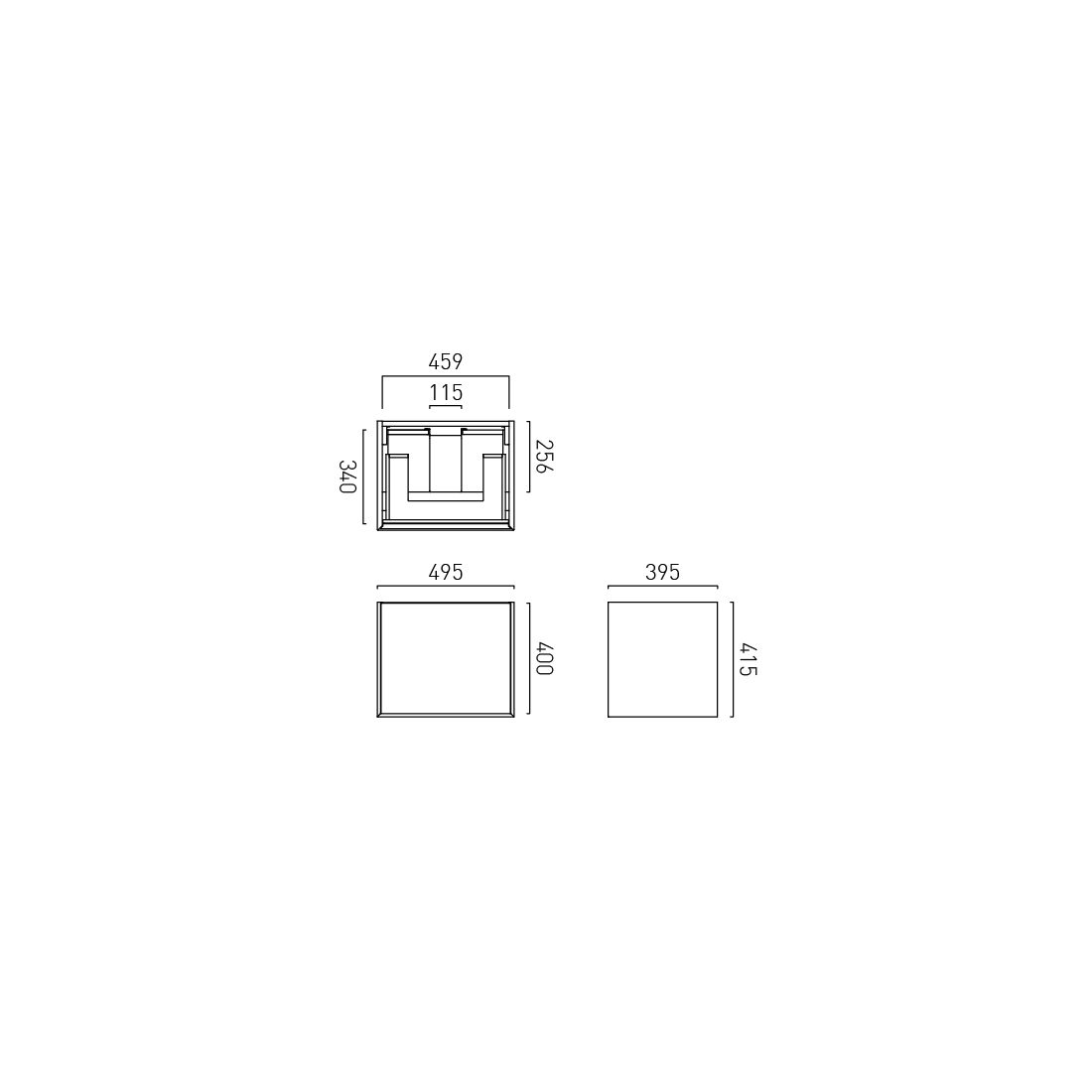 Vado Safari Smooth Wall Mounted 500mm Vanity Unit