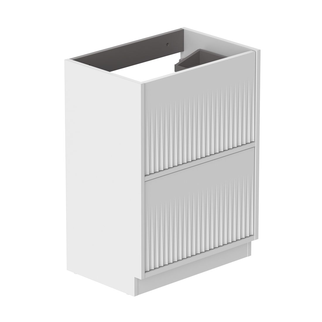 Vado Safari Fluted Floor Mounted 600mm Vanity Unit