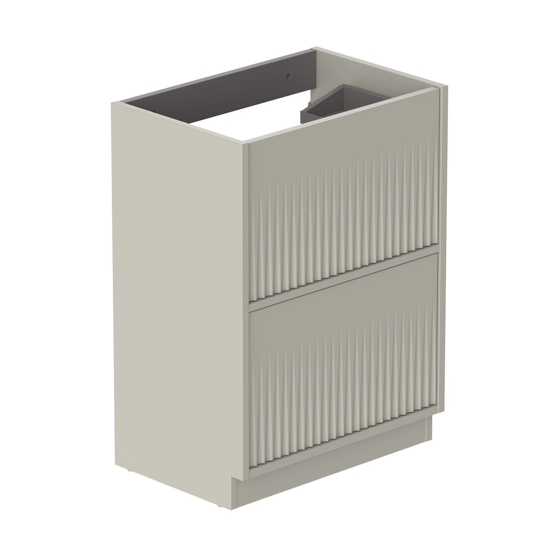 Vado Safari Fluted Floor Mounted 600mm Vanity Unit