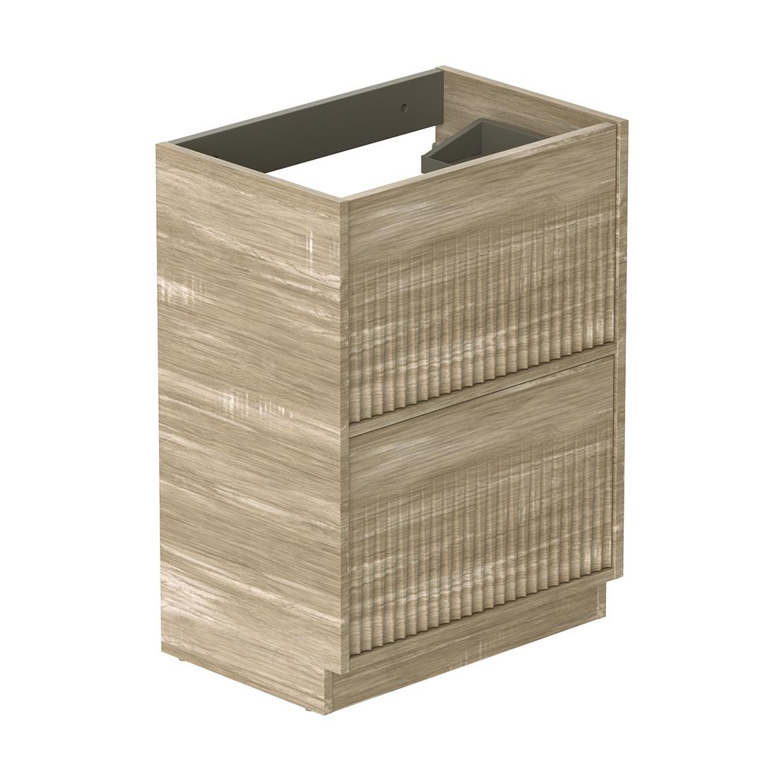 Vado Safari Fluted Floor Mounted 600mm Vanity Unit