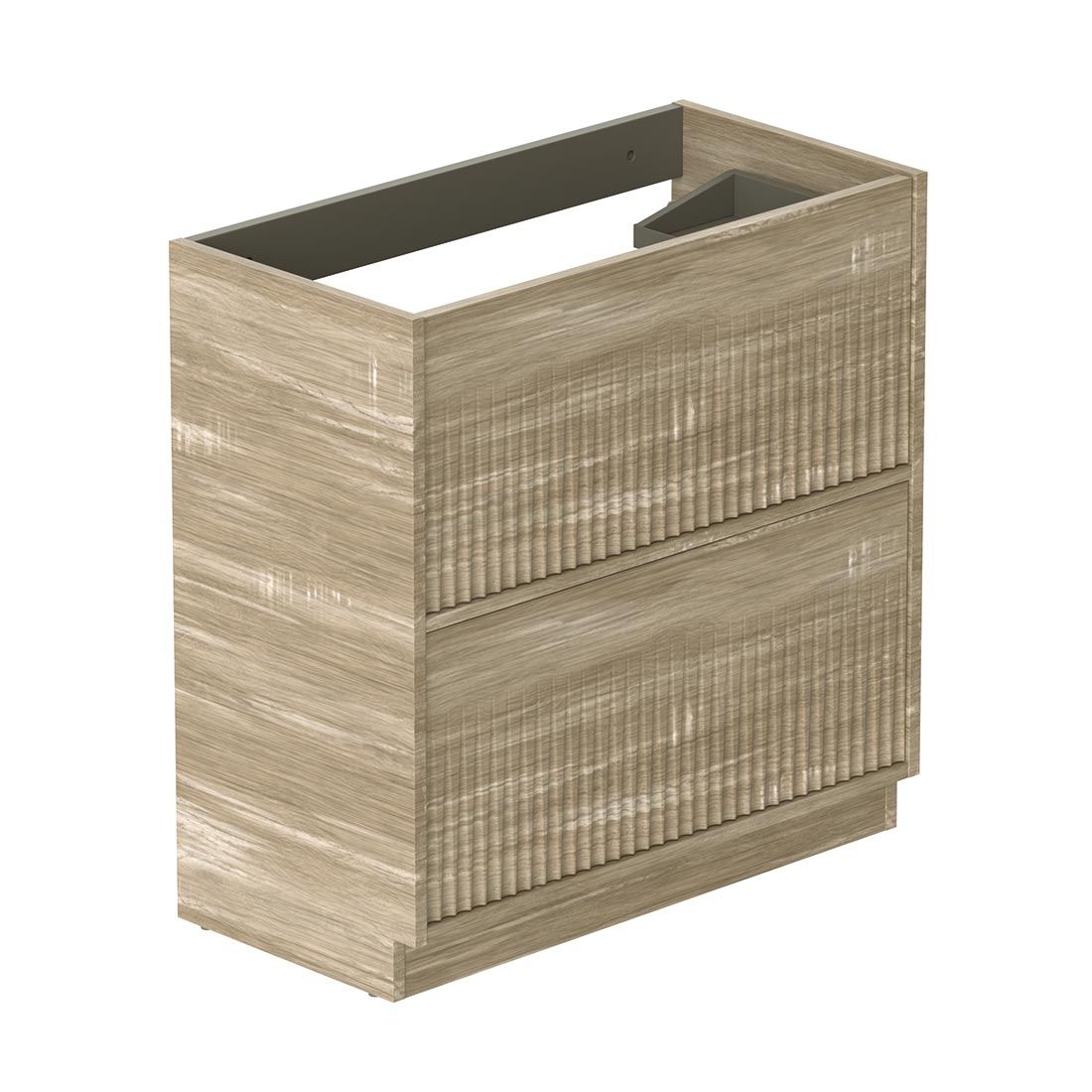 Vado Safari Fluted Floor Mounted 800mm Vanity Unit