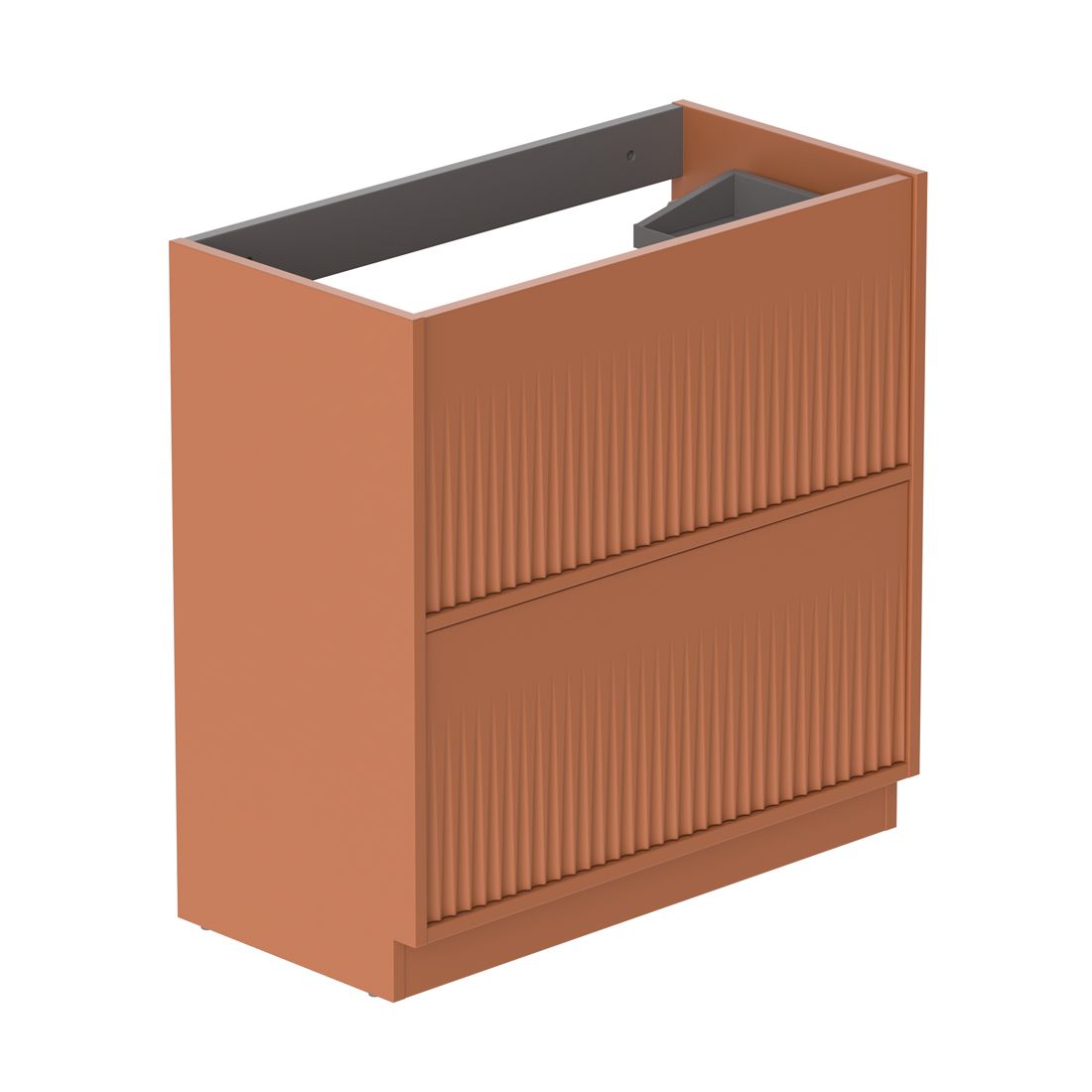 Vado Safari Fluted Floor Mounted 800mm Vanity Unit