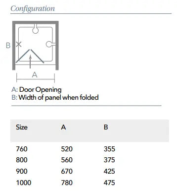 Merlyn 8 Series Frameless Hinged Bifold Door