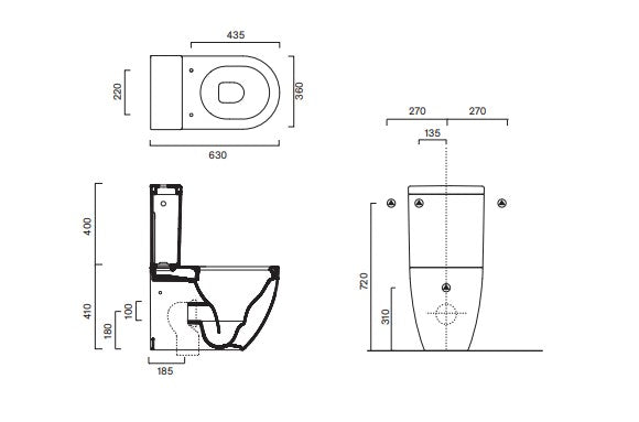 Catalano Sfera 63 Close Coupled Toilet