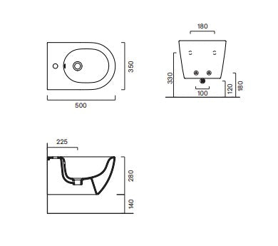 Catalano Sfera 50 Bidet Wall Hung
