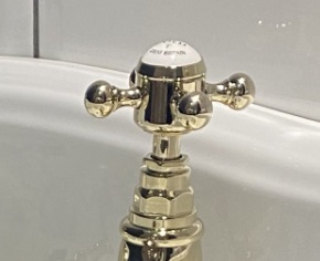 Silverdale Victorian Bath Pillar Taps