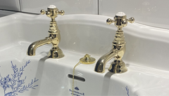 Silverdale Victorian Basin Pillar Taps