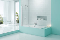 Merlyn SecureSeal Single Panel Bath Screen 800mm