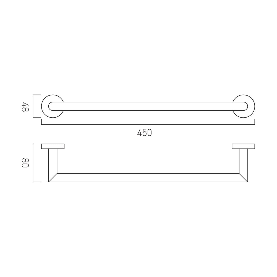 Vado Spa Towel Rail 450mm