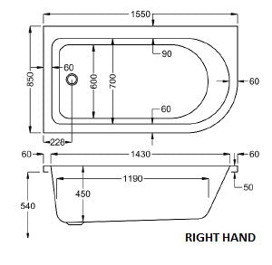 status shower bath diagram right