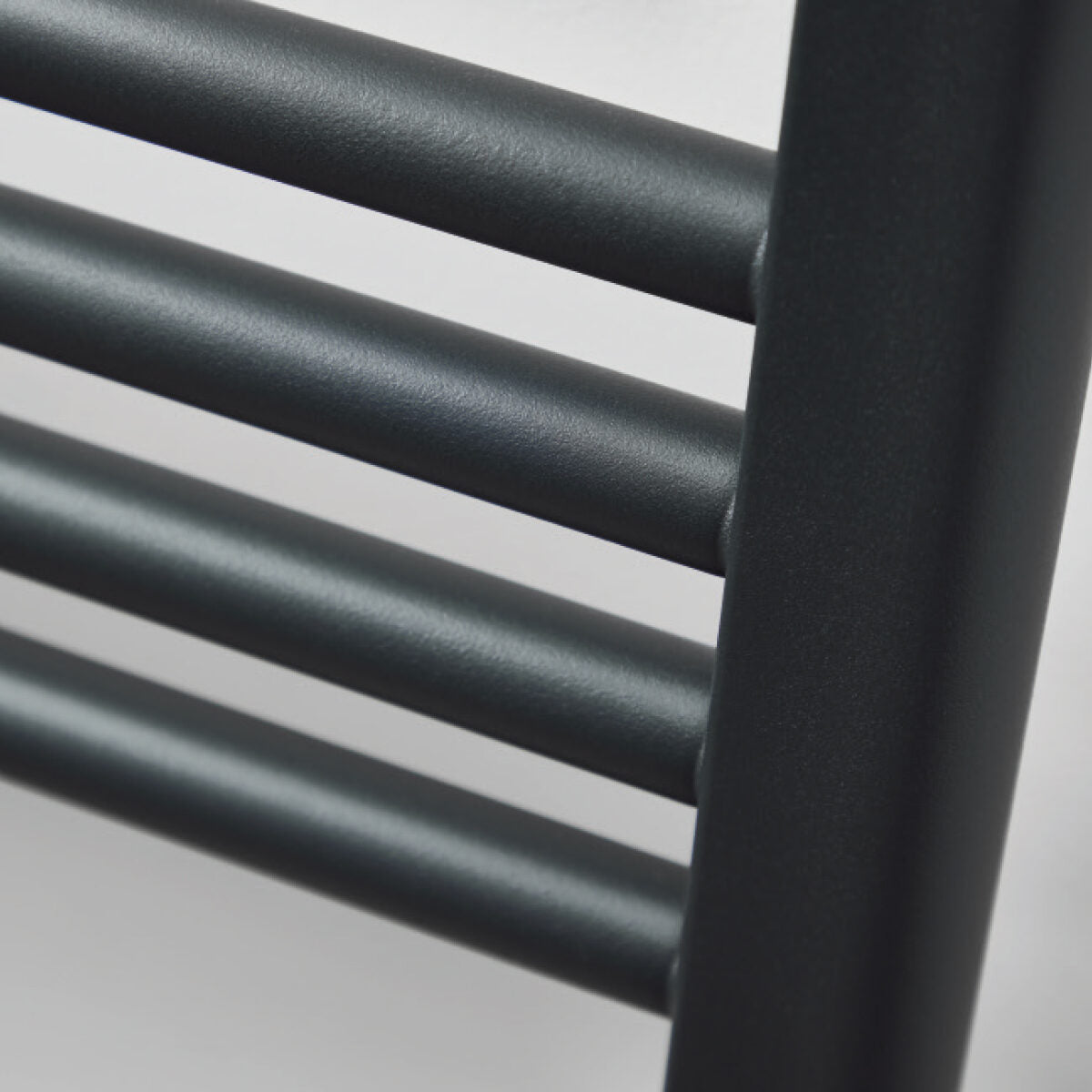 black towel rail close up