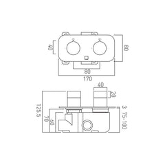 Vado Tablet Altitude 1 Outlet Horizontal Shower Valve