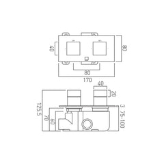 Vado Tablet Notion 1 Outlet Horizontal Shower Valve