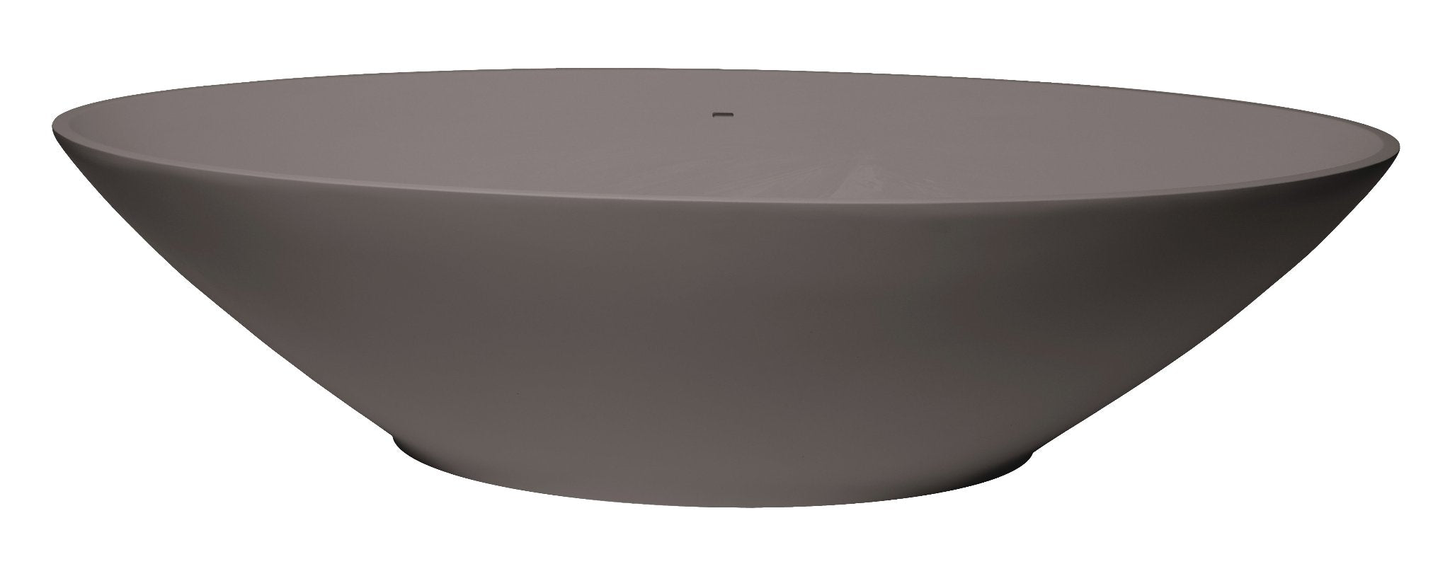 light brown oval bath