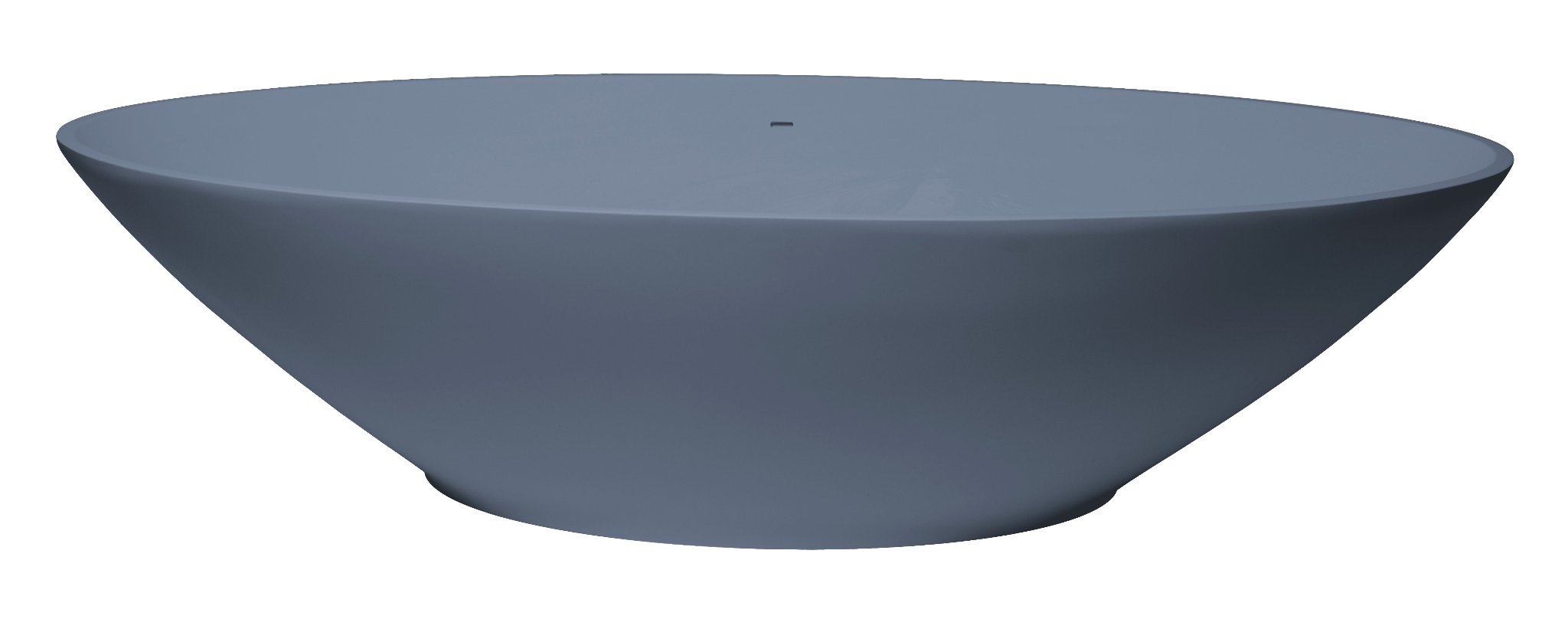 blue oval freestanding bath