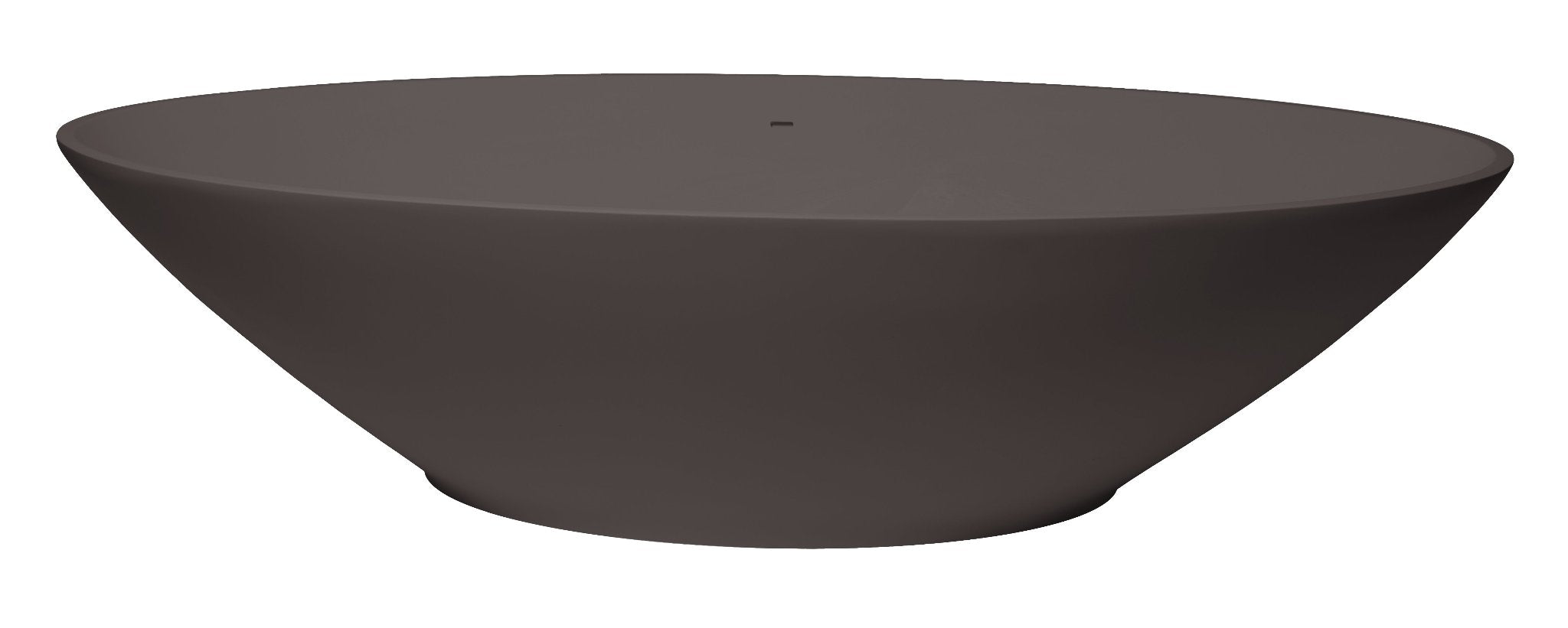 brown oval freestanding bath