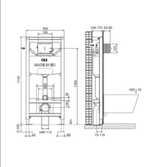 JTP 1200cm WC Frame